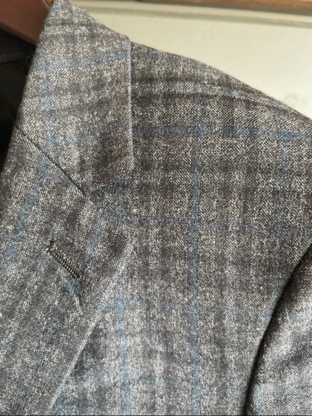 Theory Gray Plaid Sport Coat Blazer - Picture 2 of 6